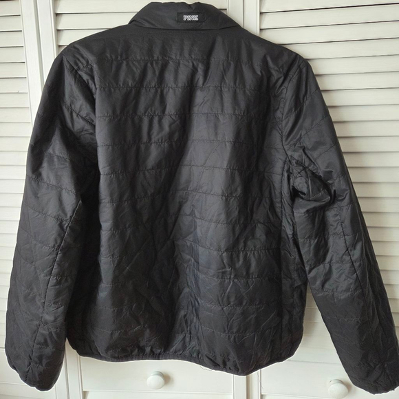 Women's PINK Victoria's Secret Black Puffer Jacket L - Picture 9 of 11